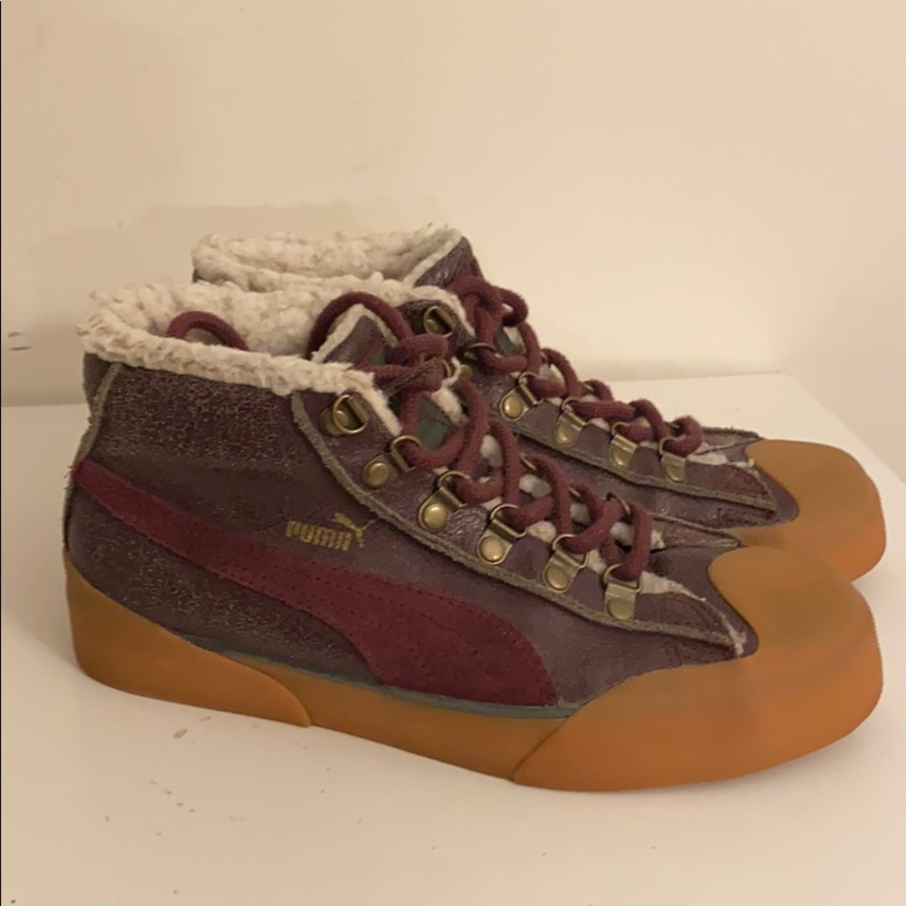 EUC Rare shearling lined puma Sz 7.5
